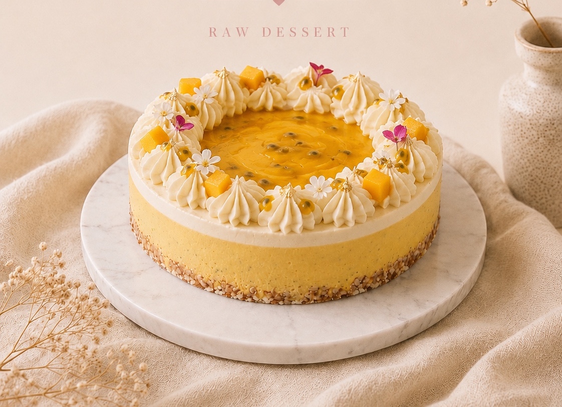 Mango Passion Fruit specialty cake