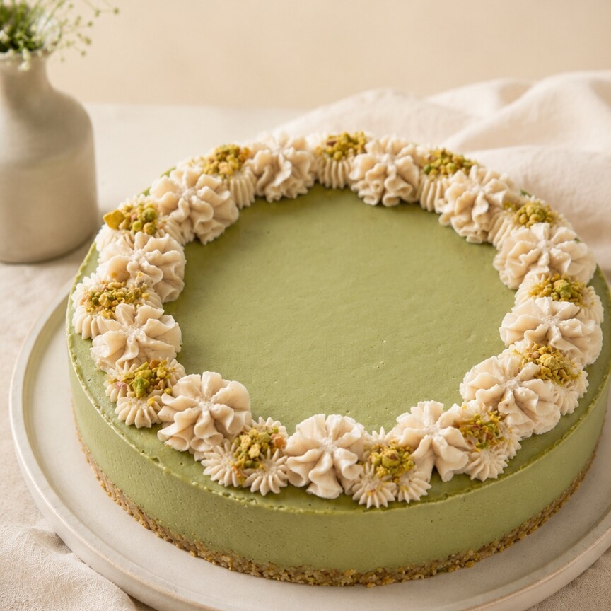 Matcha Pineapple raw cake