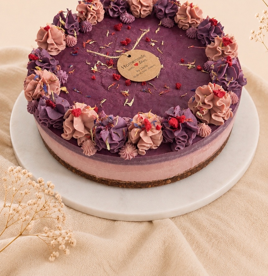 Strawberry Blueberry raw cake