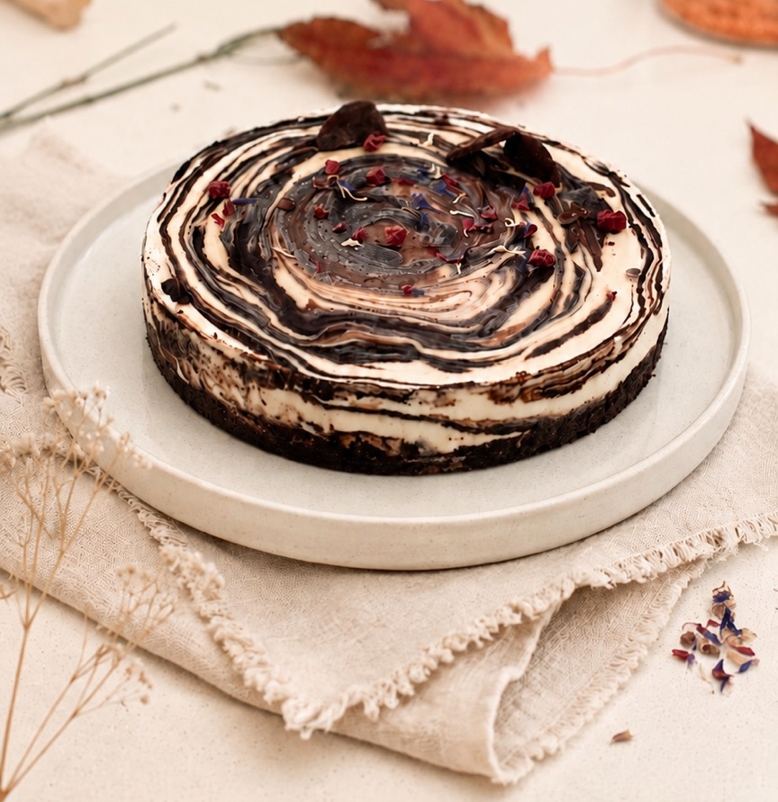 Three Chocolates raw cake