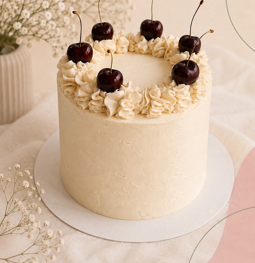 White Forest signature layered cake